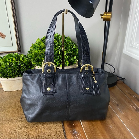 Coach Soho Buckle Satchel Black with Gold Hardware - Picture 15 of 15